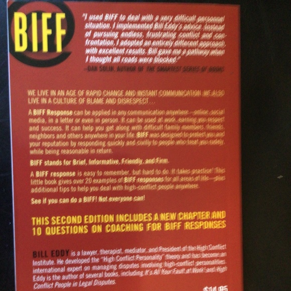 Book - BIFF by Bill Eddy - Picture 2 of 2